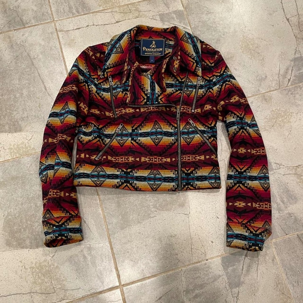 Pendleton Meets Opening Ceremony Moto Jacket - Small